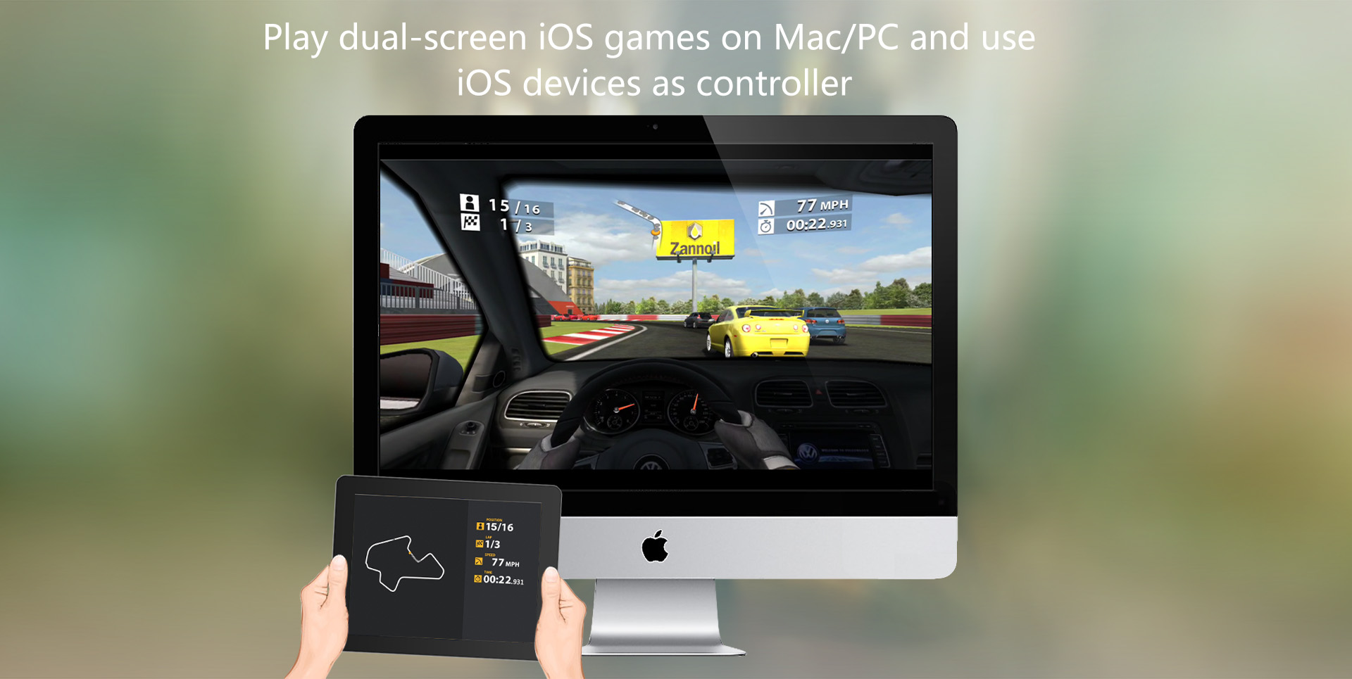 x-mirage, dual-screen ios game