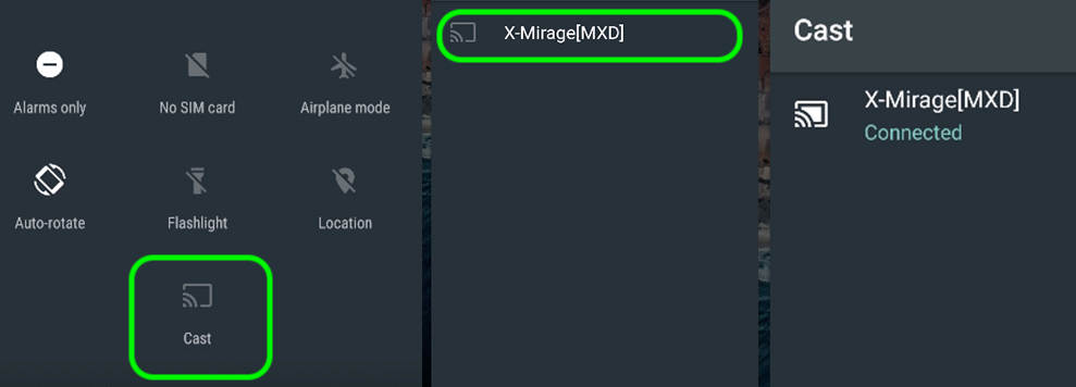 cast Android to PC